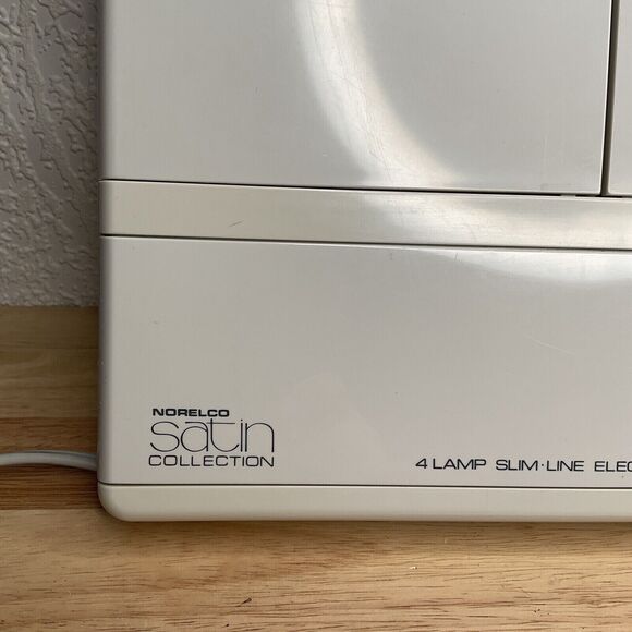 VTG Norelco Satin Collection 4 Lamp Slim.Line Elactronic System Makeup Mirror - Picture 4 of 13